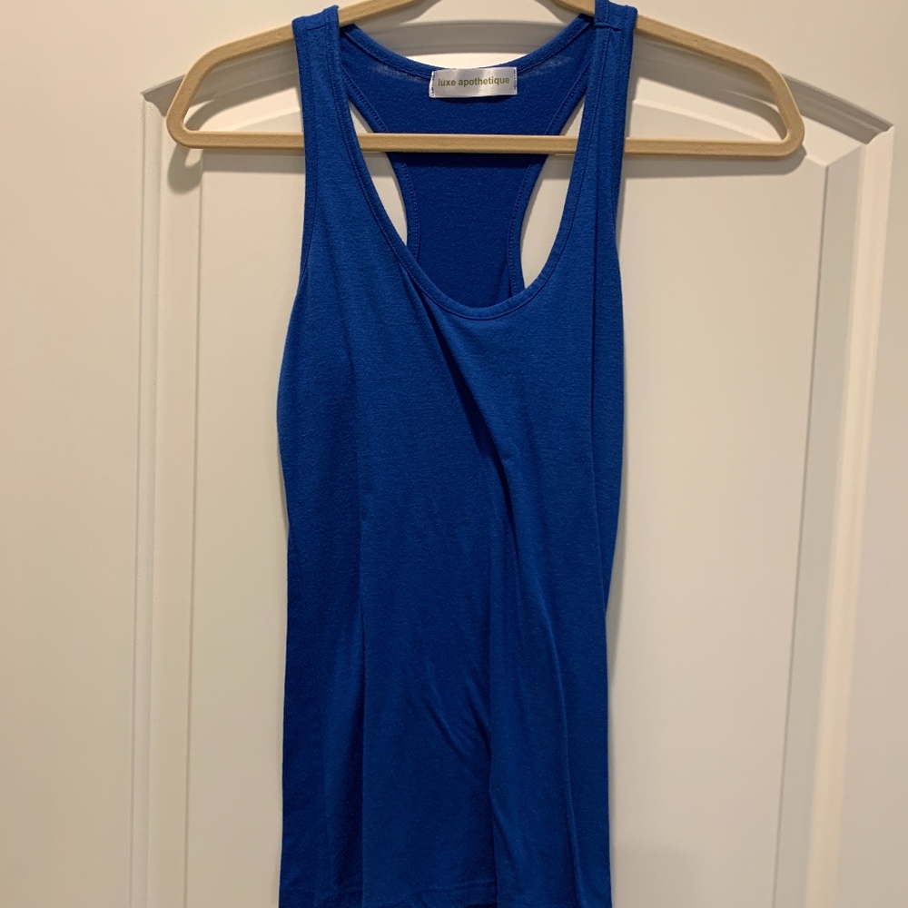 Blue tank